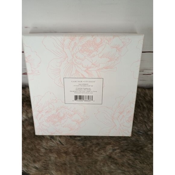 Gartner Studios 4ct Handkerchief Set For Happy Tears White Keep it together Wedd - Picture 3 of 4